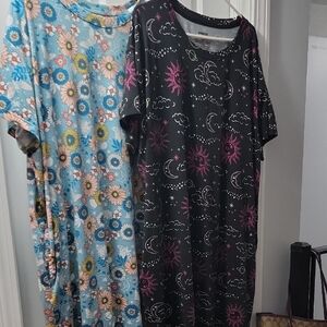 Floral and Celestial Print Nightgowns